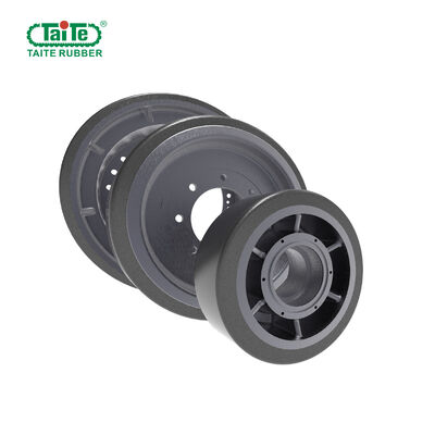 좋은 가격 가동 바퀴와 안내 바퀴를 포함한 아스팔트 포장용 내구성 폴리우레탄 바퀴 온라인으로